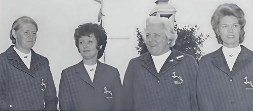 Miss Cheran Gerber, Miss Judy Angel, Mrs. Esther M. Gallie, Mrs. Jenny Nellmapius